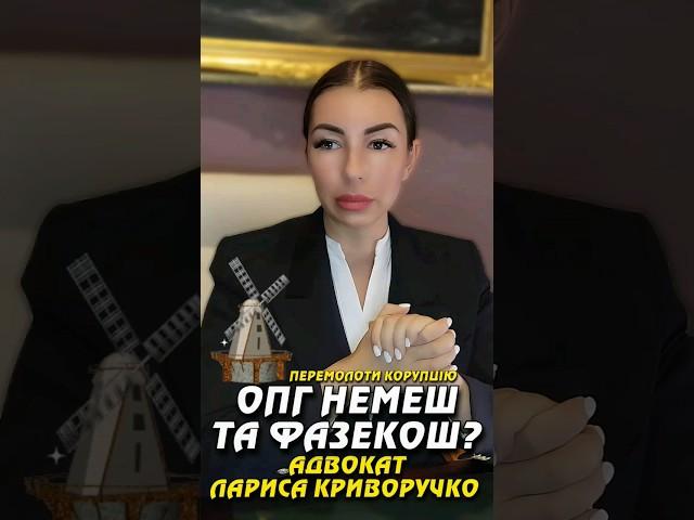 ЛАРИСА КРИВОРУЧКО: "ОПГ НЕМЕШ ТА ФАЗЕКОШ? АНТИКОРУПЦІЙНИЙ ФРОНТ ЛАРИСИ КРИВОРУЧКО. ІА УКРІНФОПРЕС