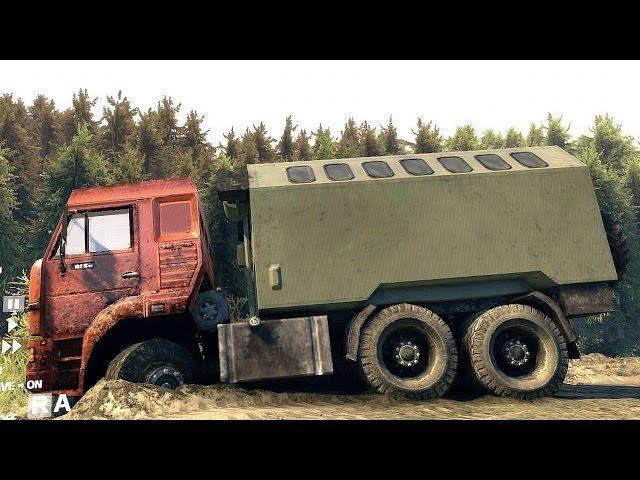 Spin Tires 2013 Tech Demo - Kamaz Crew Driving Around