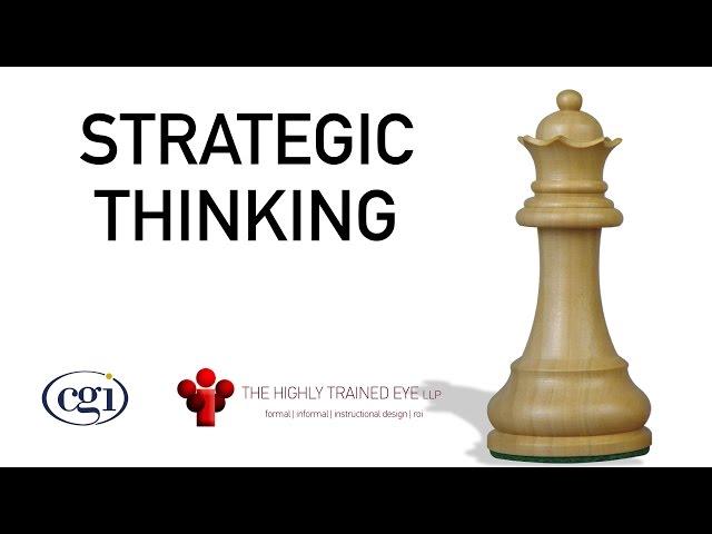 Strategic Thinking 101 - Getting Managers to see the Bigger Picture