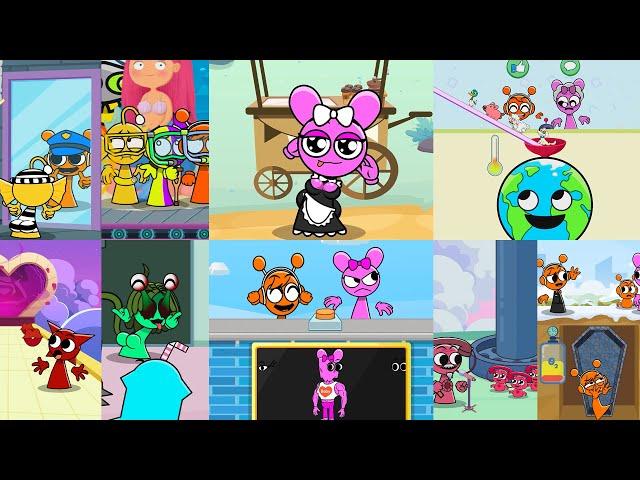 All Sprunki Funny Animations | The Strange Mirror, TEST IQ Challenge | Top Sprunki Moments (PART 36)