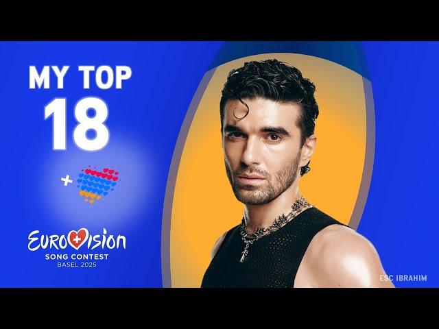  Eurovision 2025 | My Top 18 - New: 