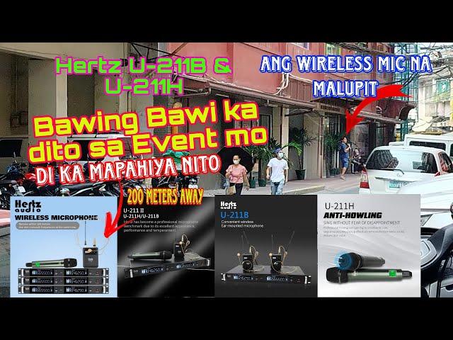 Bawing Bawi ka dito pag ito ginamit mo sa event mo #Hertz U-211B & Hertz U-211H wireless microphone