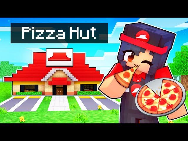 Opening Our PIZZA HUT Restaurant In Minecraft!