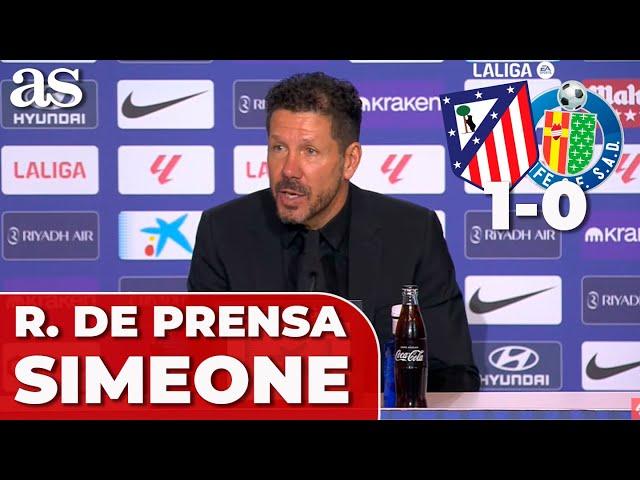 SIMEONE, rueda de prensa completa tras el ATLÉTICO 1 - GETAFE 0 | LALIGA