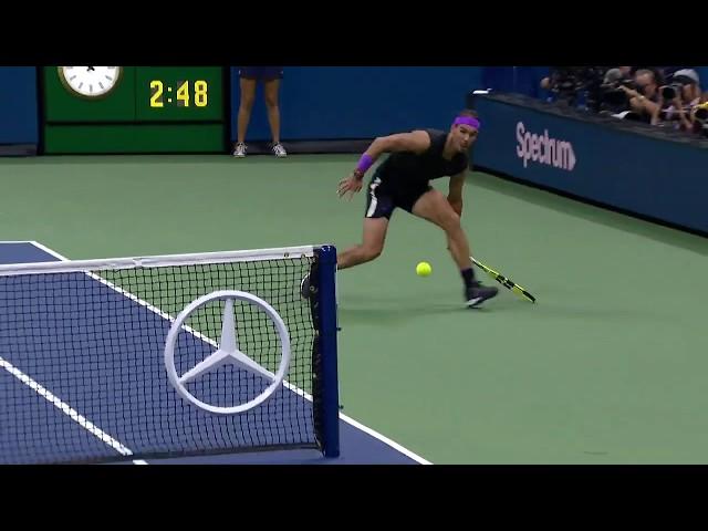 Rafael Nadal Goes AROUND the Net Against Marin Cilic | US Open 2019 Hot Shot