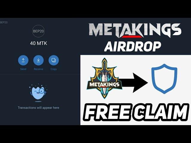 METKINGS Airdrop ||40 MTK Free Claim || Crypto Tricks Malayalam