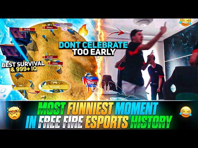 MOST FUNNY MOMENT “ DONT CELEBRATE EARLY | FREE FIRE ESPORTS MOST FUNNY MOMENT | BEST IQ IN FF ESP