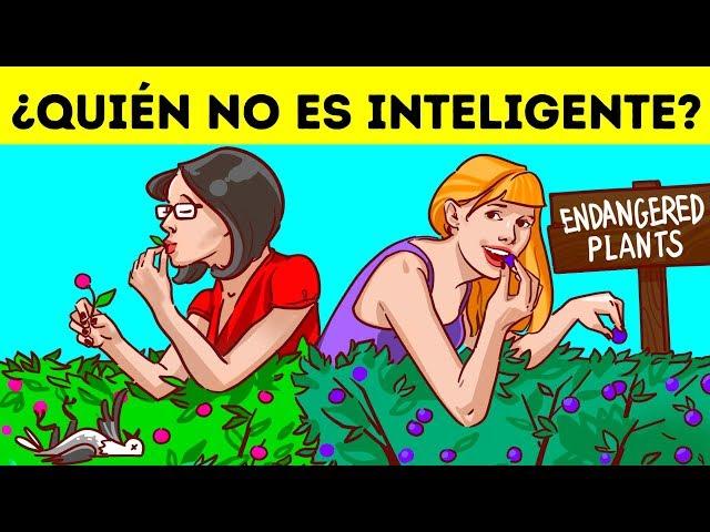 Adivina quién no es inteligente en 25 acertijos