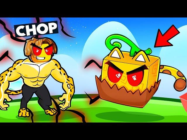 ROBLOX CHOP UPGRADED LEOPARD FRUIT TO THE MAX BLOX FRUITS