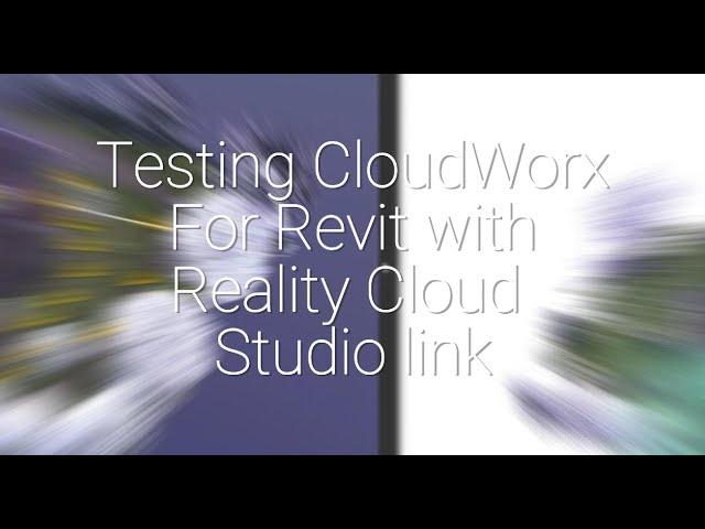 Testing Leica CloudWorx for Revit w. data being streamed from Reality Cloud Studio, powered by HxDR