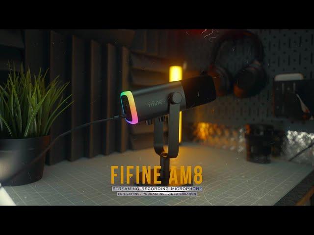 FIFINE AM8 | Уделает Shure SM7B | Динамический микрофон USB/XLR | РОЗЫГРЫШ