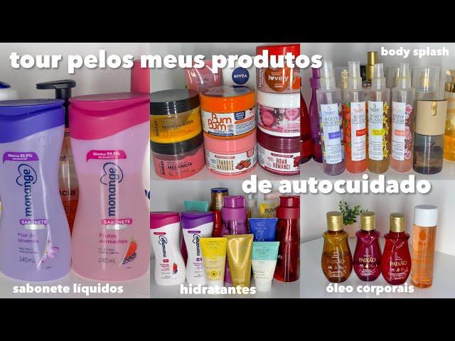 tour pelos meus produtos de autocuidado | perfumes, body splash, hidratantes, esfoliantes 