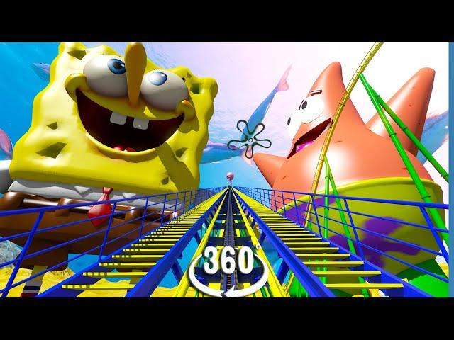 VR 360° SpongeBob Square Pants Roller Coaster Video