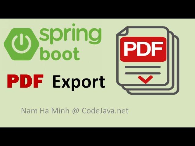 Spring Boot Export Data to PDF with OpenPDF Example