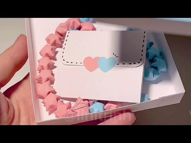 Paper Star Bracelet Gift Box Idea