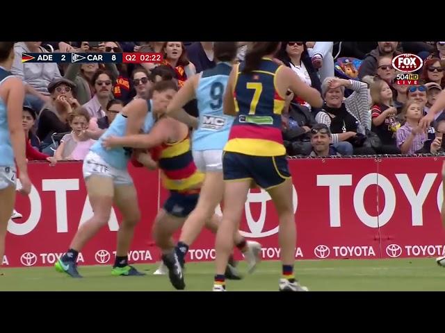 BUMPS & FIGHTS in Women's AFL 2017 AFLW