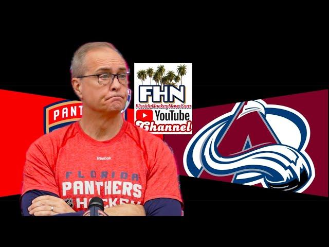 Paul Maurice, Florida Panthers Morning Skate vs. Colorado Avalanche