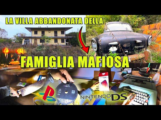 VILLA ABBANDONATA D'UNA FAMIGLIA MAFIOSA DOVE LA POLIZIA HA FATTO IRRUZIONE ANNI FA!