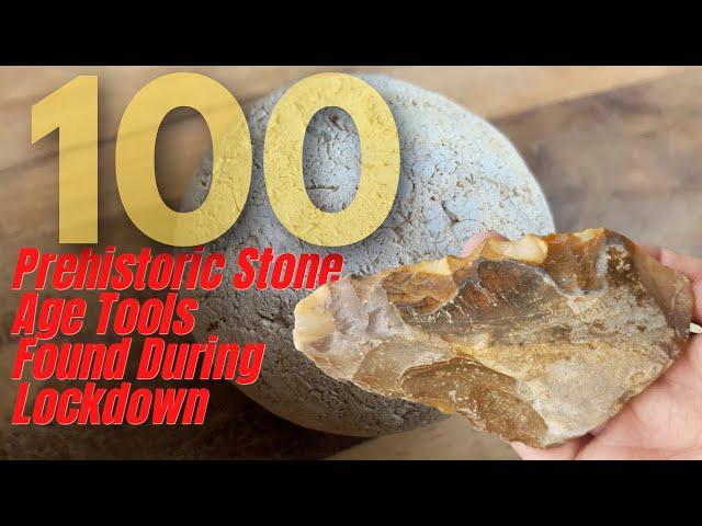 100 Prehistoric Treasure Hunting Finds / Stone Age Tools - Found In England