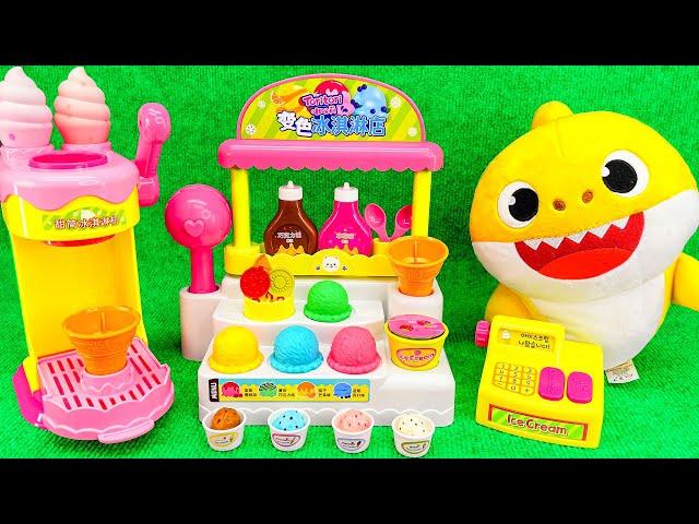  LIVE  Satisfying with Unboxing Cute Baby Shark Ice Cream Shop Toys  Pororo Refrigerator ASMR