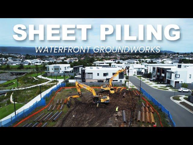 FUTURE OF SHELL COVE | The Beginning of Groundworks | SHEET PILING