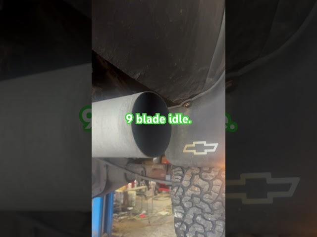 You won’t believe your ears!!…. Ryan’s diesel service 9 blade turbo idle. #duramax #lly