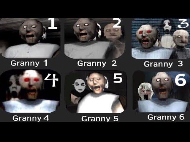 Granny 1 2 3 4 5 6 - All Escape Endings (Sewer, Aeroplane, Car, Tank, Helicopter, Boat & Door)