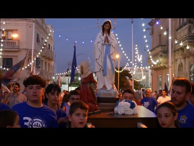 Festa 2024 | Festa Tfal | Purċissjoni bis-sehem tat-tfal flimkien mal-Banda Lourdes