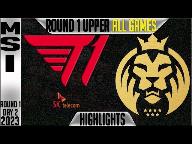 T1 vs MAD Highlights ALL GAMES | MSI 2023 Brackets Round 1 Upper | T1 vs MAD Lions