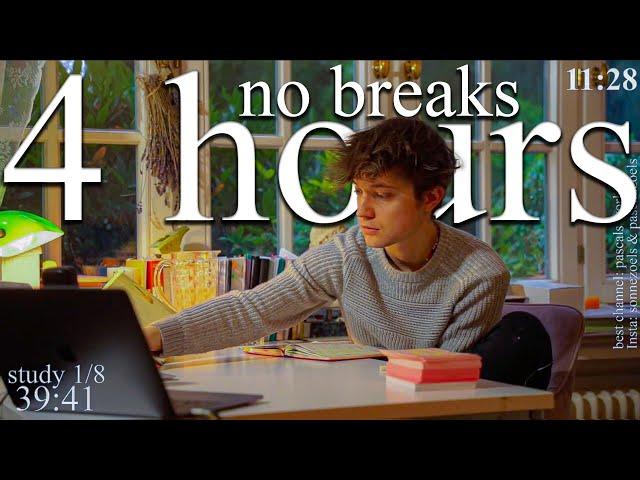 LIVE-SPECIAL | 5-HOUR study with me WITHOUT BREAKS ️ rain sounds & thunder sounds
