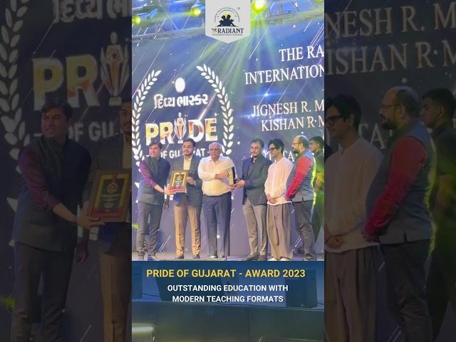 Pride of Gujarat | Kishan Mangukiya, Jignesh Mangukiya @THERADIANTINTERNATIONALSCHOOL #shorts #award