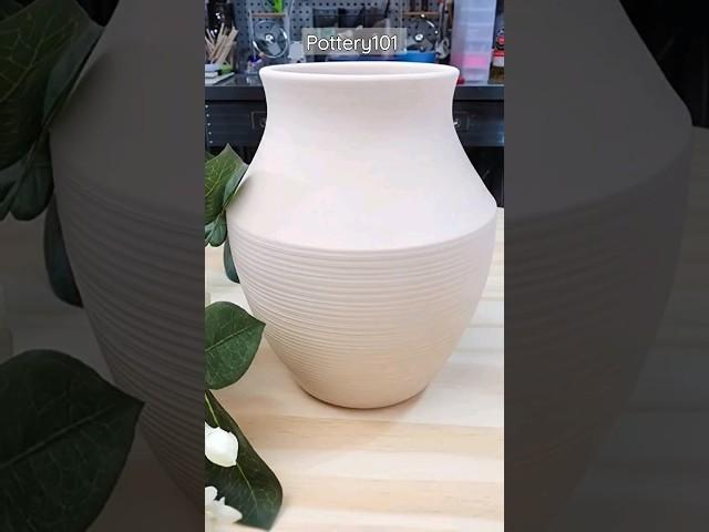 Watch as I create a charming flower vase from scratch @Pottery101 #handmade #wheelthrowing #clay