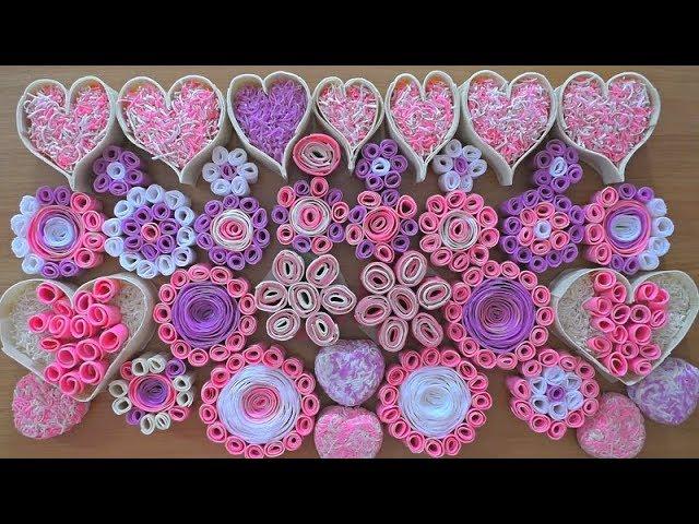 HEARTS/CHAMOMILE/Crushing soap boxes/Satisfying Crunchy Soap ASMR! CRUSHING SOAP SHAVINGS.