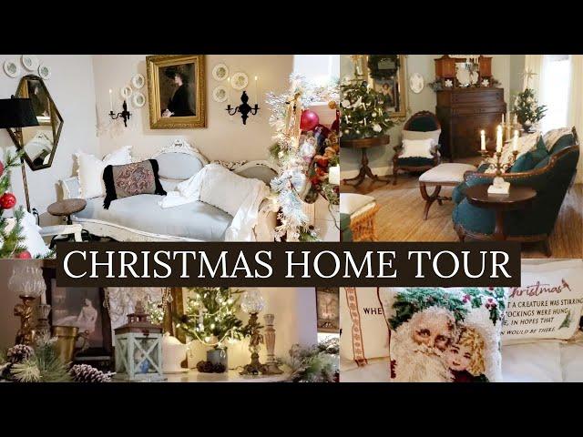 Christmas Home Tour With Thrifted Finds | Goodwill Vintage Finds | Victorian Farmhouse Style