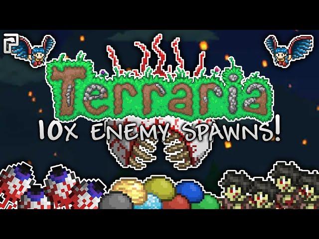 DON'T explore space in Terraria with 10x spawns! (Terraria Episode 5)