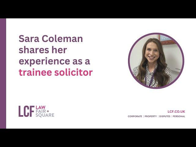 What's it like being a trainee solicitor?