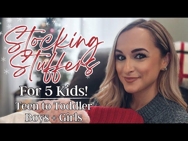 *NEW* STOCKING STUFFERS FOR 5 KIDS  // Teen to Toddler // Boys & Girls! / Christmas 2023