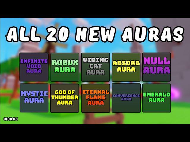 How To Get All 20 New Auras in Find The Auras (380) | Roblox