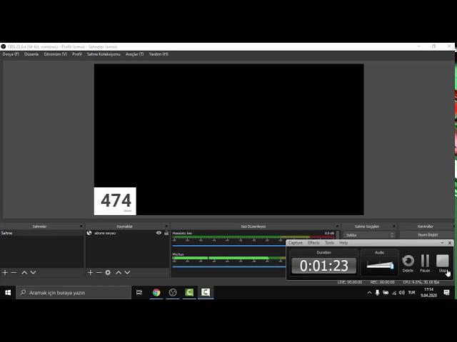 obs studio abone sayacı ekleme