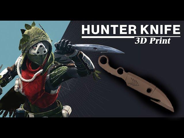 Destiny 2 Hunter knife 3D print, this is so cool! Bambulab A1 + AMS