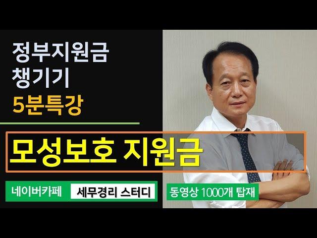 #19 [정부지원금 5분특강] 모성보호와 모성보호 지원금 [강낙원 노무사의 5분특강]