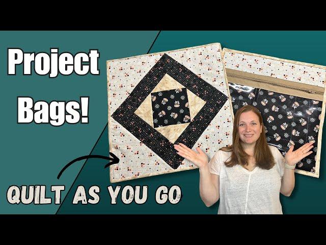 Let's Sew the June Tailor Quilt as you Go Project Bags!