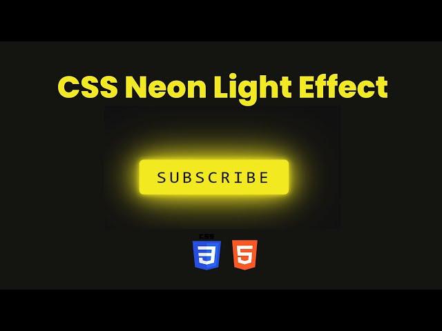 Neon Light Button Style using Pure CSS - Codingscape