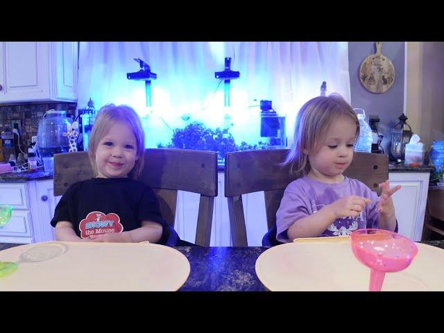 Twins try Japanese rice cake