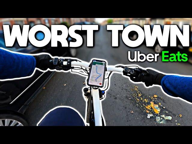 I did Uber Eats in the WORST town in the UK...