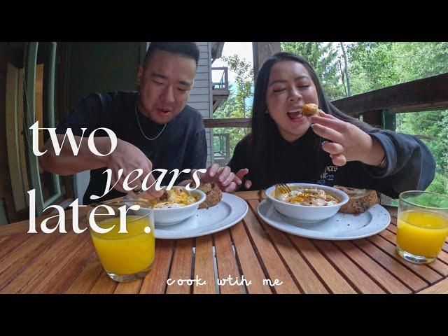 two years later | cooking for my husband | celebrating love with food |  tiffycooks vlog