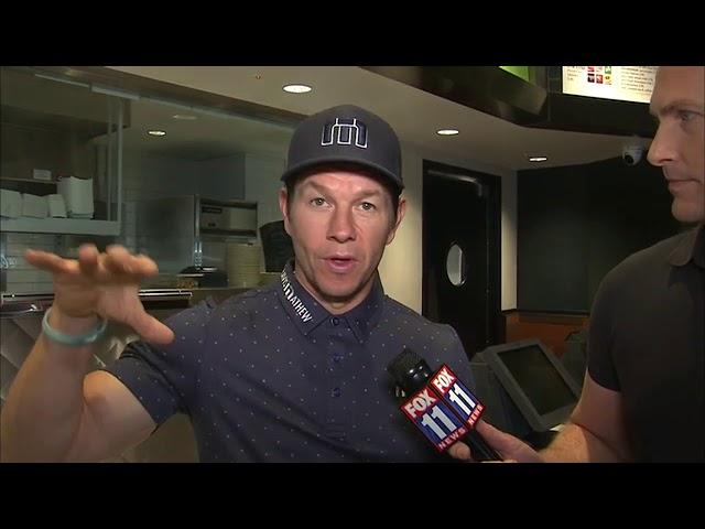 Mark Wahlberg discusses new restaurant 'Wahlburgers' in West Hollywood