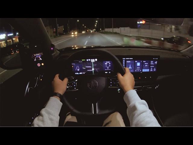 New MG HS 2025 (Exclusive) Night POV Test Drive