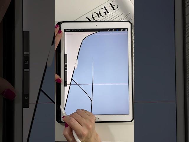 Как рисовать эскизы одежды? Уроки в Procreate. Fashion иллюстрация 2 часть