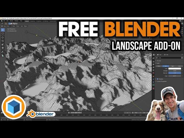 Creating LANDSCAPES IN Blender with the Free ANT Landscapes Add-On